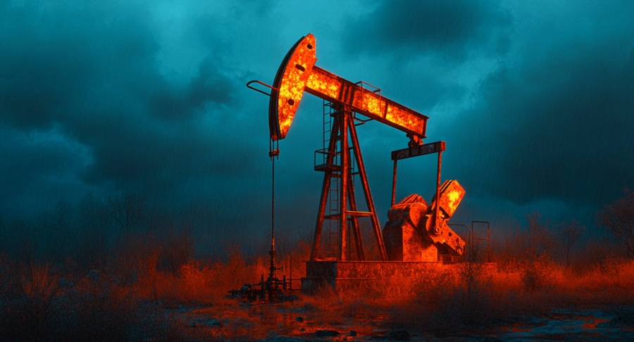 oil pumpjack ominous