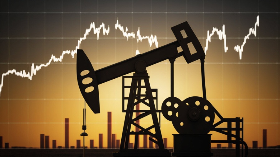 oil pumpjack with chart