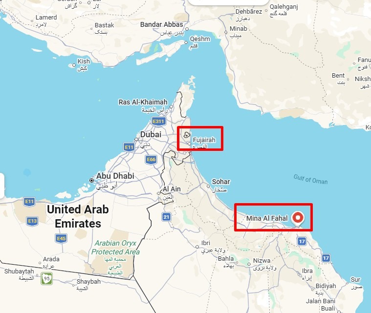 oman oil export mina al fahal 12 March 2026