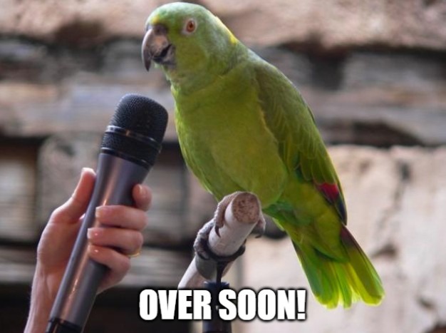 parrot war over soon trump 20 May 2026