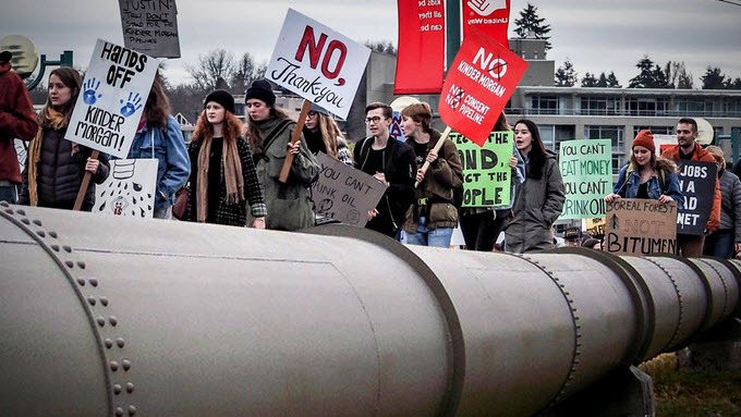 pipeline protestors