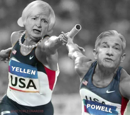 powell yellen baton