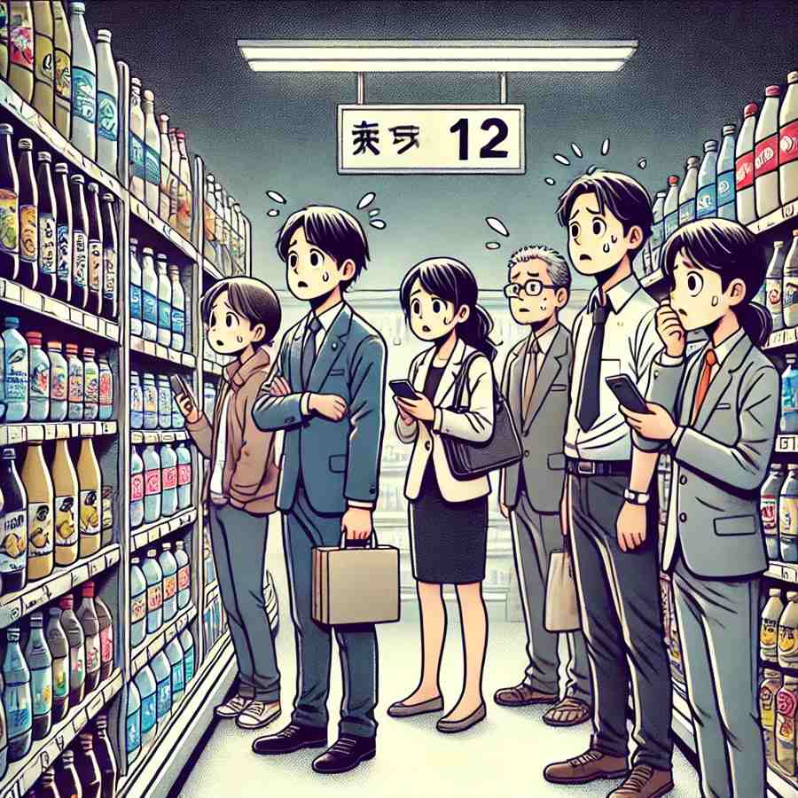 price increases in Japan supermarket drinks