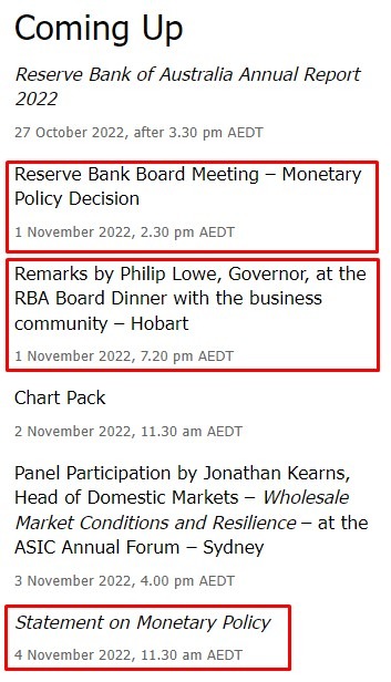 rba 26 October 2022