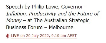 rba low speech 20 July