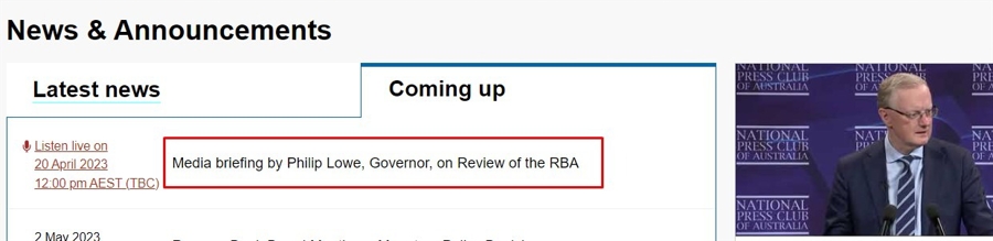 rba lowe media 20 April 2023