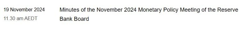 rba minutes November 2024 preview 2