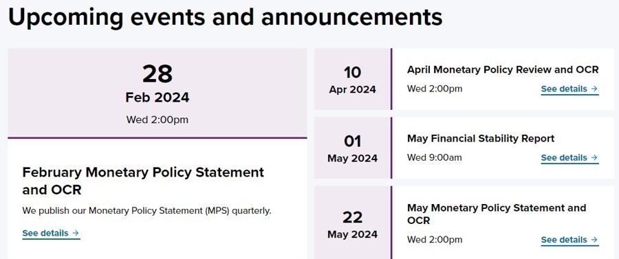 rbnz dates H1 2023