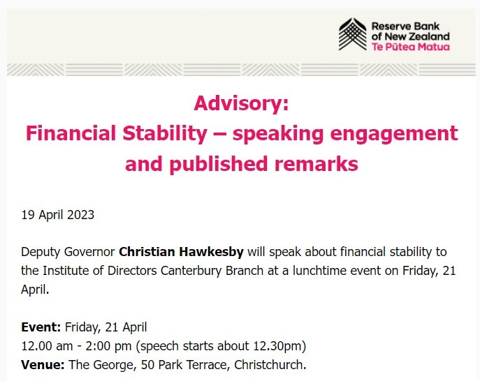 rbnz hawkesby 20 April 2023