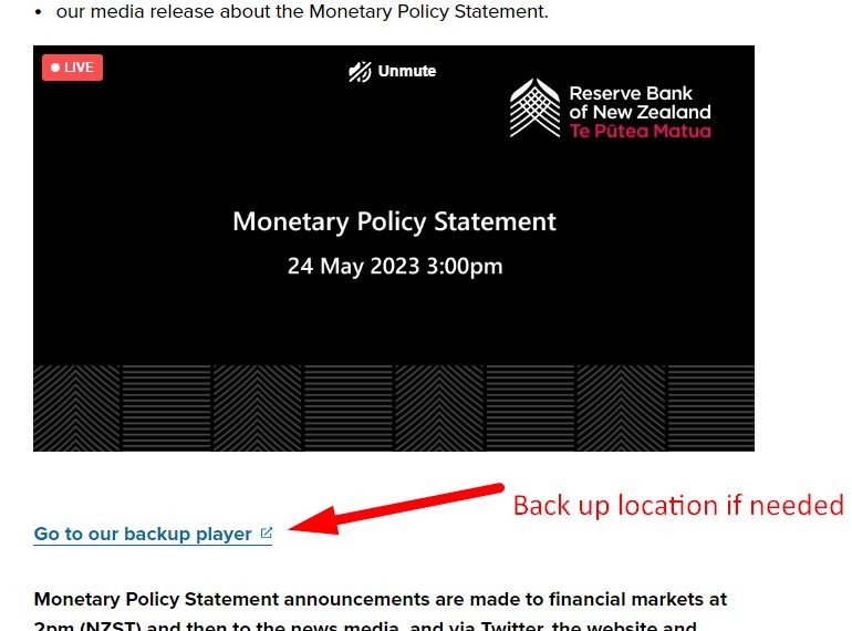 rbnz media conference 24 May 2023