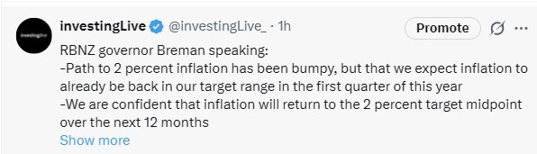 rbnz tweet 20 February 2026