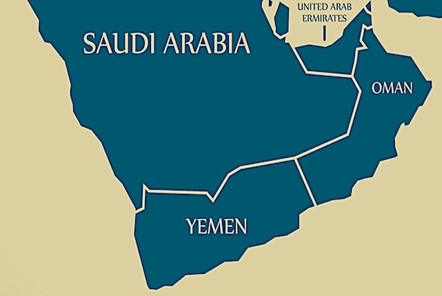 saudi uae yemen map regional