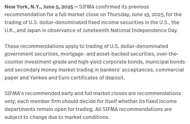 sifma juneteenth 2025 2