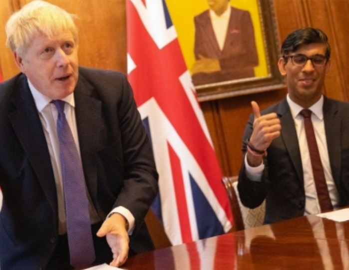 Something to be aware of in the UK, with UK PM Johnson and Chancellor Sunak having a bit of a spat i