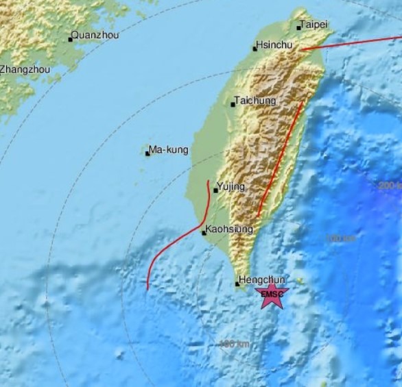 taiwan earthquake 08 April 2022