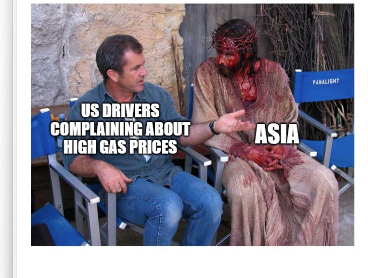 asia gasoline prices