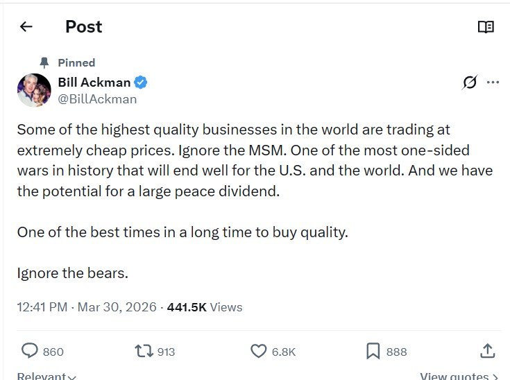 ackman bullish