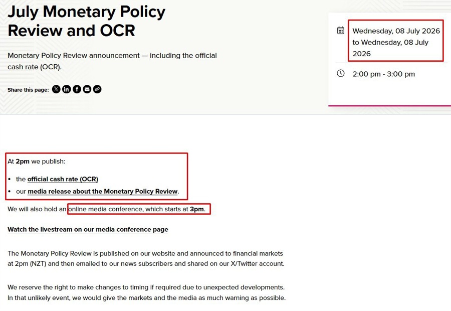 RBNZ preview: July 8 2026