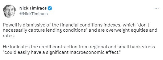 timiraos Federal Reserve powell 23 March 2023
