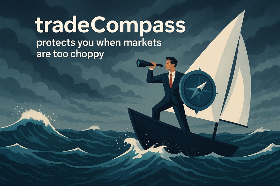 tradeCompass defense within choppy conditions