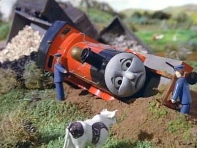 little train crash