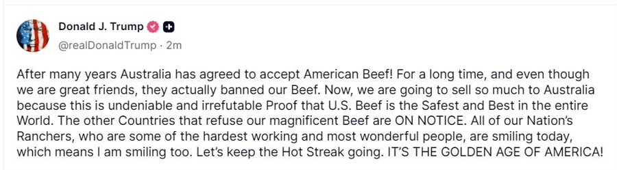 trump Australian beef 25 July 2025 2
