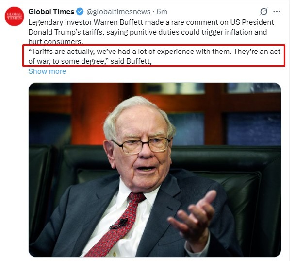 trump buffett tariffs tax consumers 03 March 2025 2