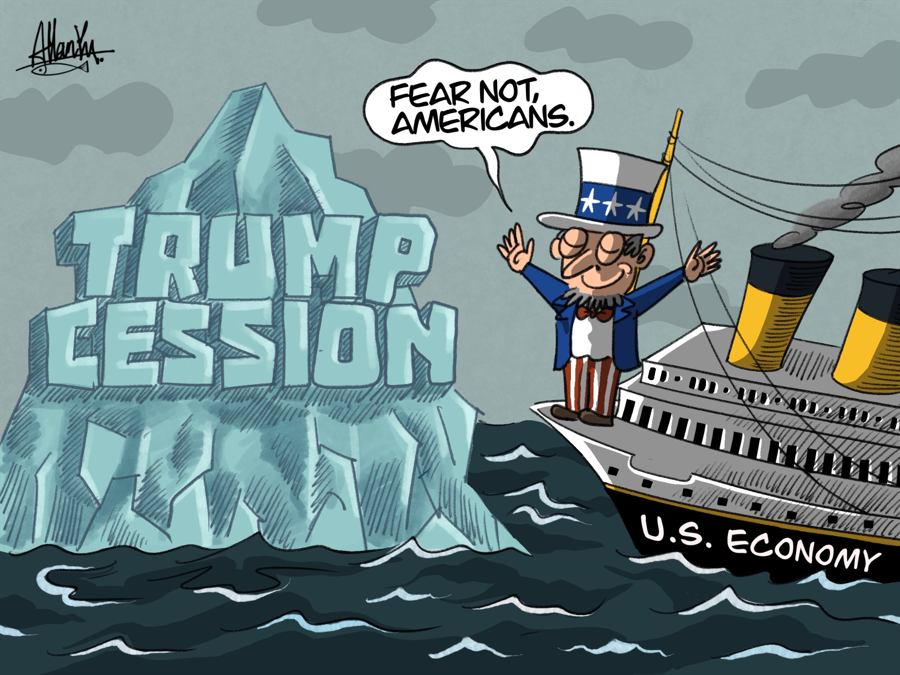 trump recession titanic