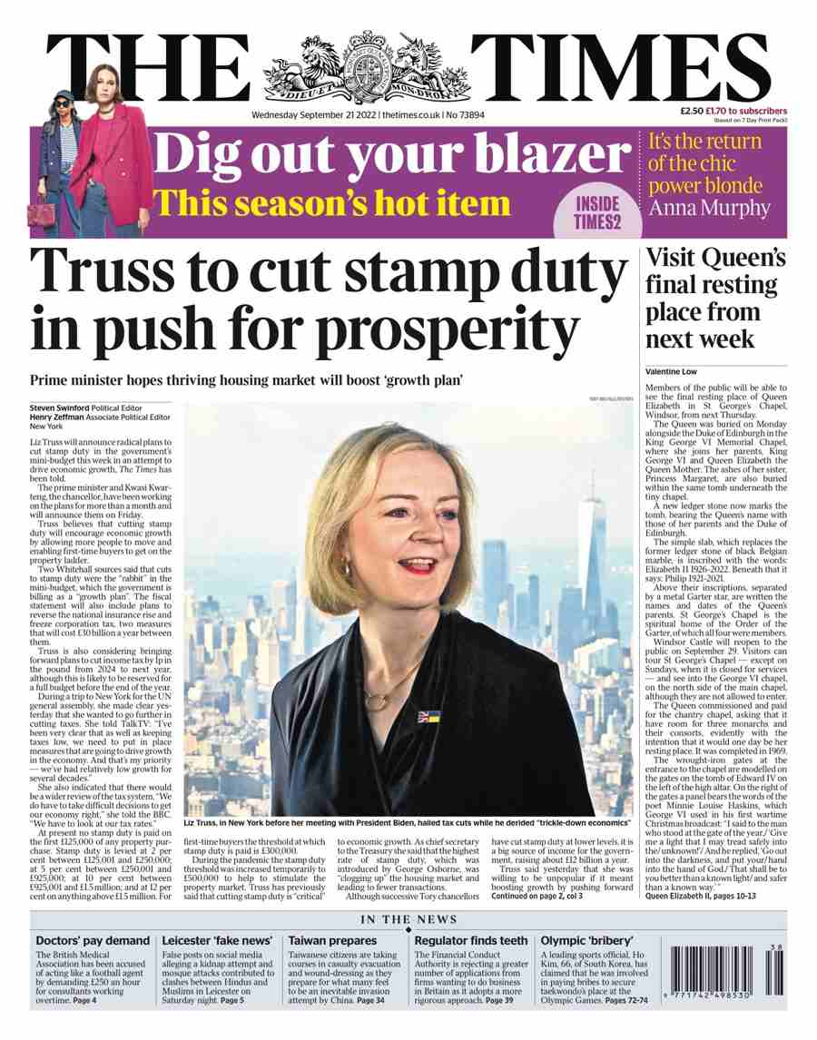 truss stamp duty September 23