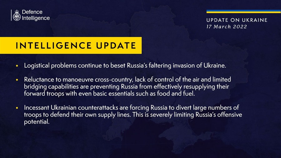 uk mod 18 March 2022