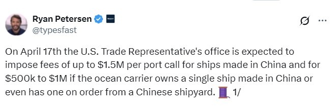 us shipping china charges 08 April 2025 2