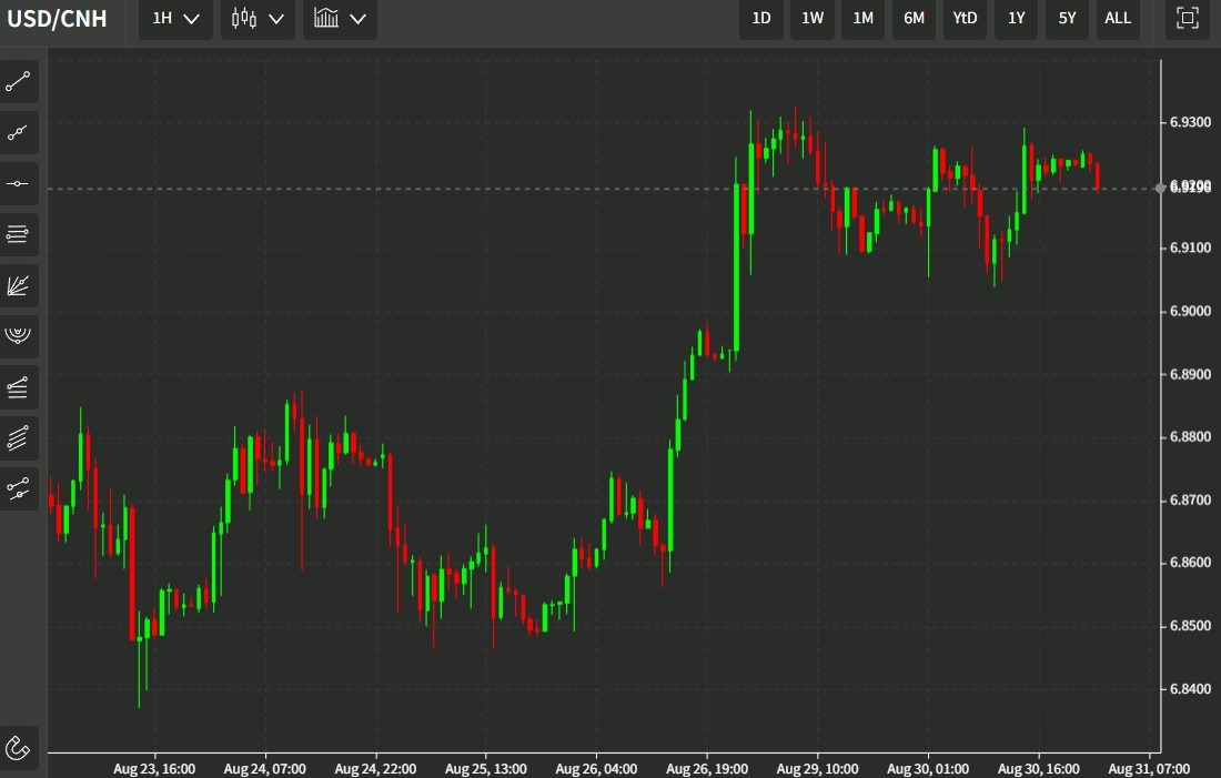 usdcnh 31 August 2022
