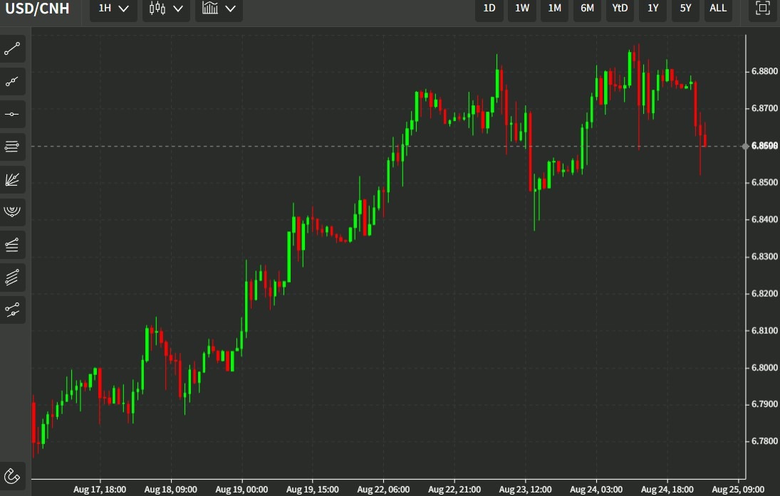 usdcnh wrap 25 August 2022