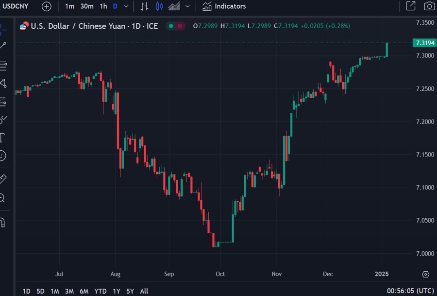 usdcny 06 January 2025 2