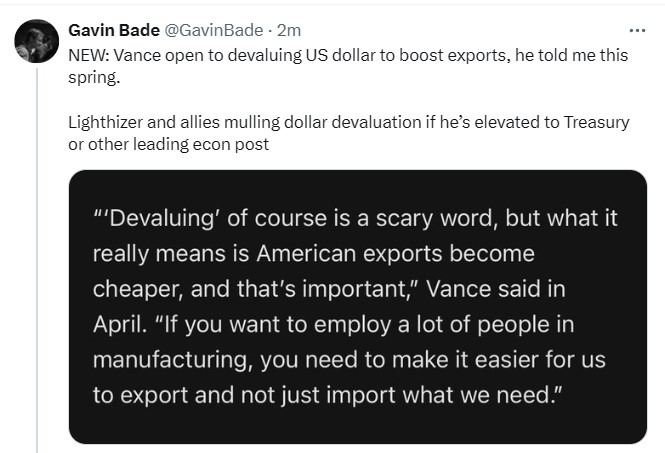 vance usd us dollar devaluation