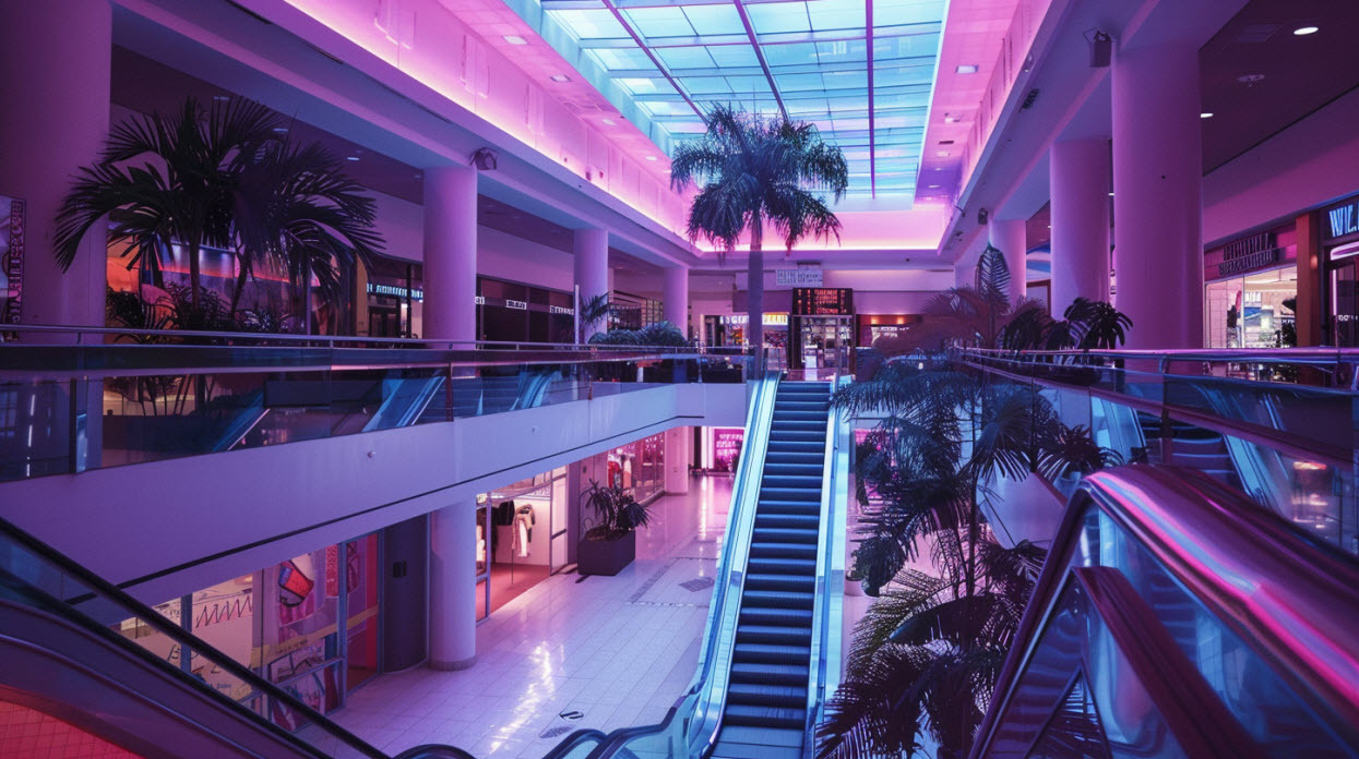 vaporwave mall